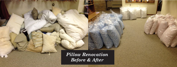Pillow Renovation, Cleaning, Pillow 